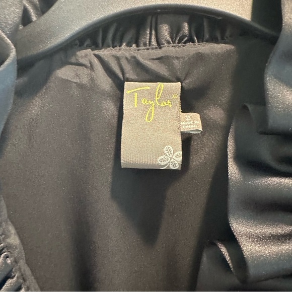 Taylor Black Ruffled Mini Dress - Picture 2 of 8